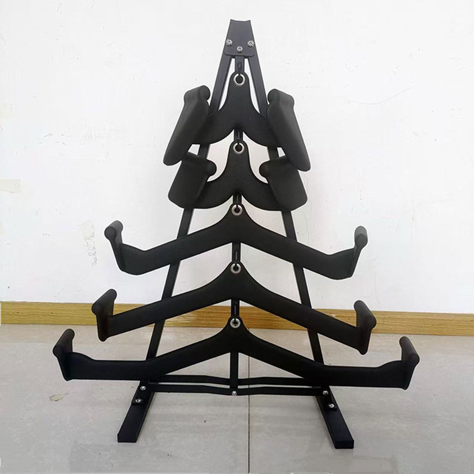 Home Gym Rack With Cables - Lat Pull Down Bar Organizer with