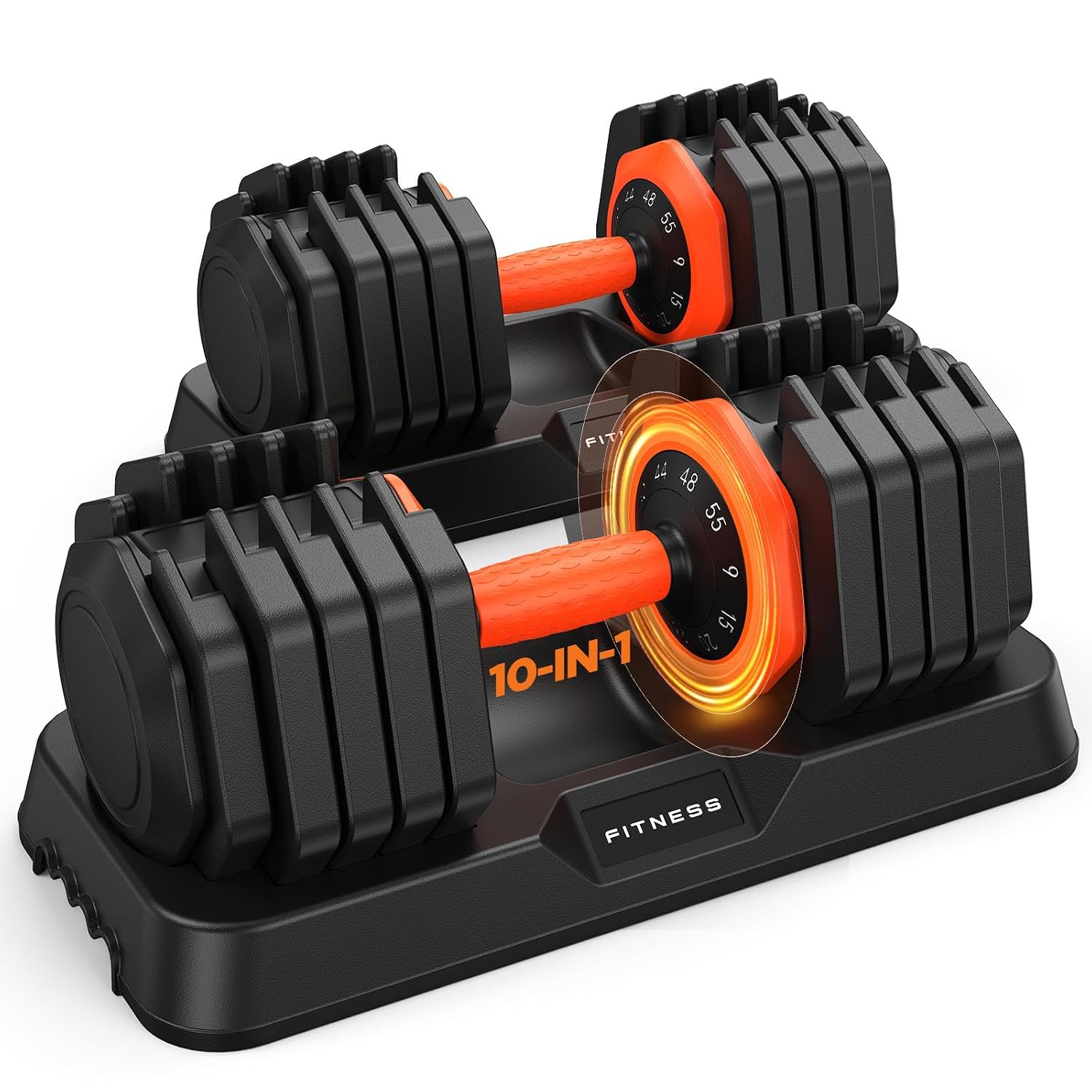 Home Gym Dumbbell Set - Adjustable Dumbbell Set 5-in-1 Weights with