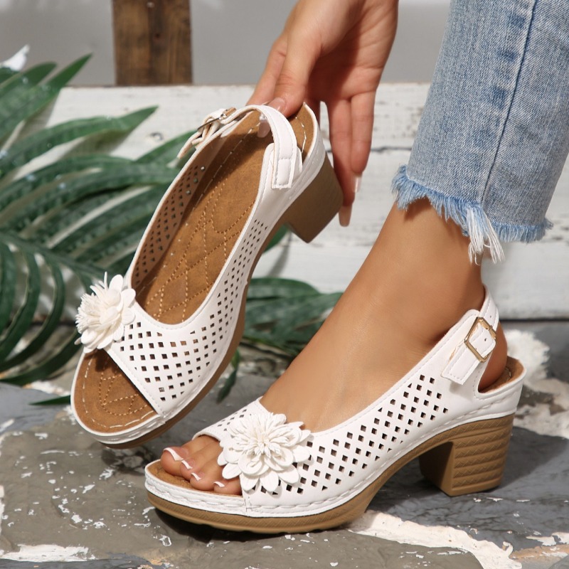 Women Chunky Heel Sandals Summ - огляд і ціна Ankle Strap Attachment