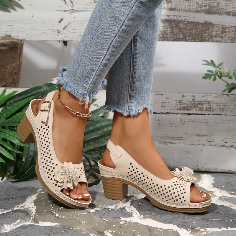 Women Chunky Heel Sandals Summ - огляд і ціна Ankle Strap Attachment
