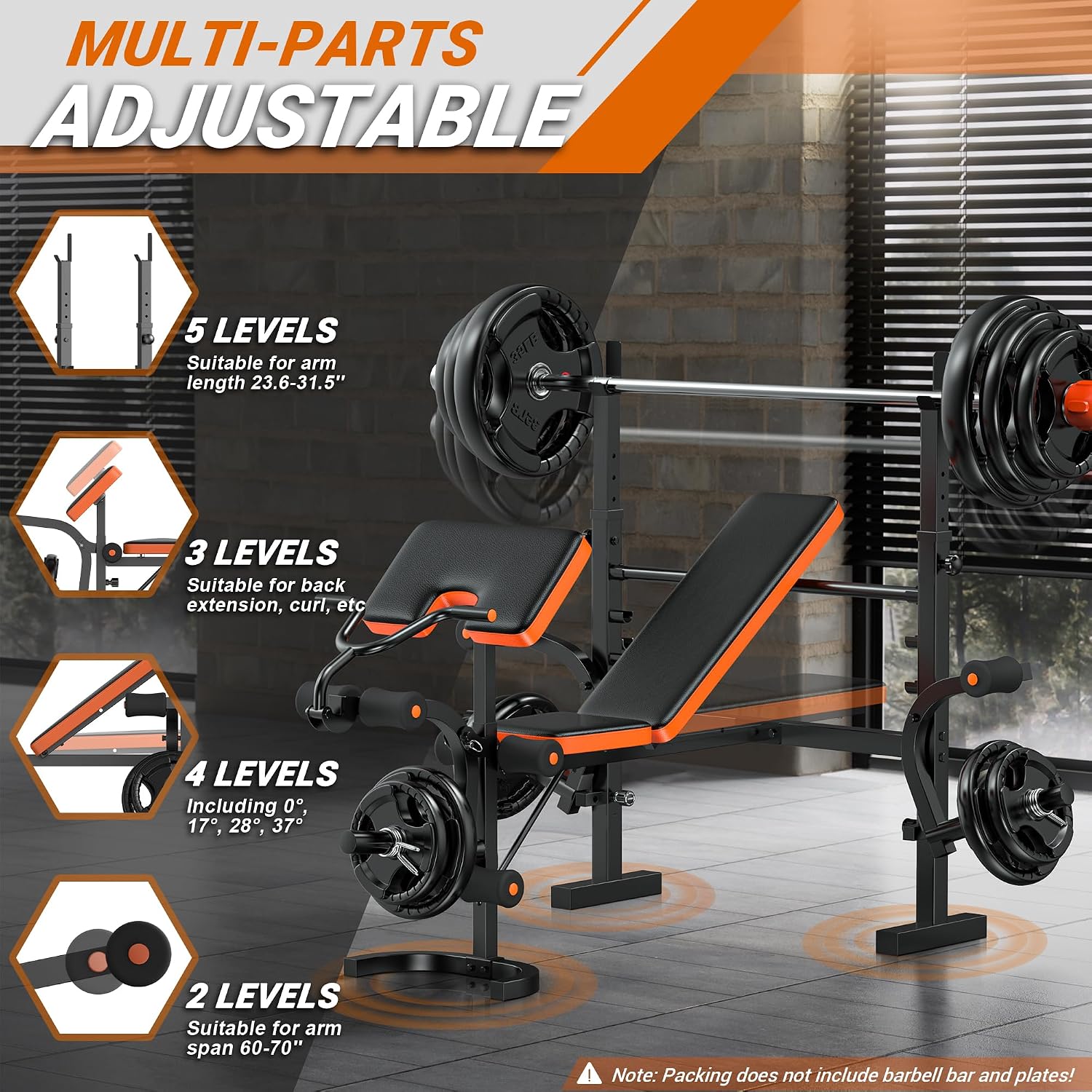 Weight Bench 770LBS with Leg E - огляд і ціна Home Gym Leg Extension