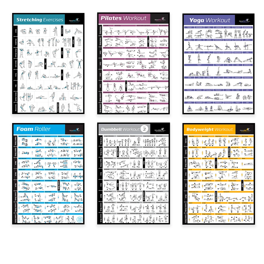 Body Exercise Training Chart W - огляд і ціна Home Gym Aesthetic