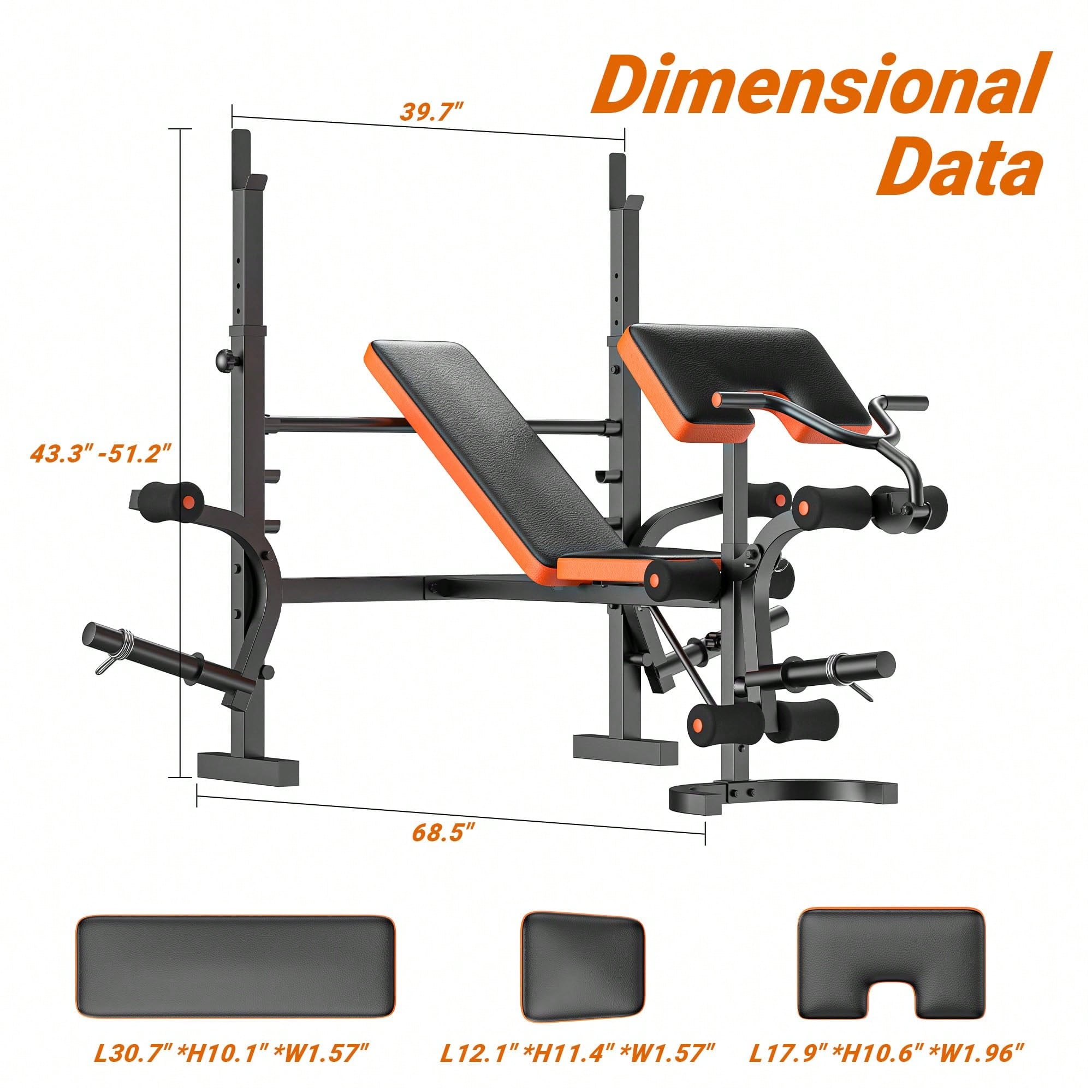 GIKPAL Weight Bench, Bench Pre - огляд і ціна Home Gym With Leg Press