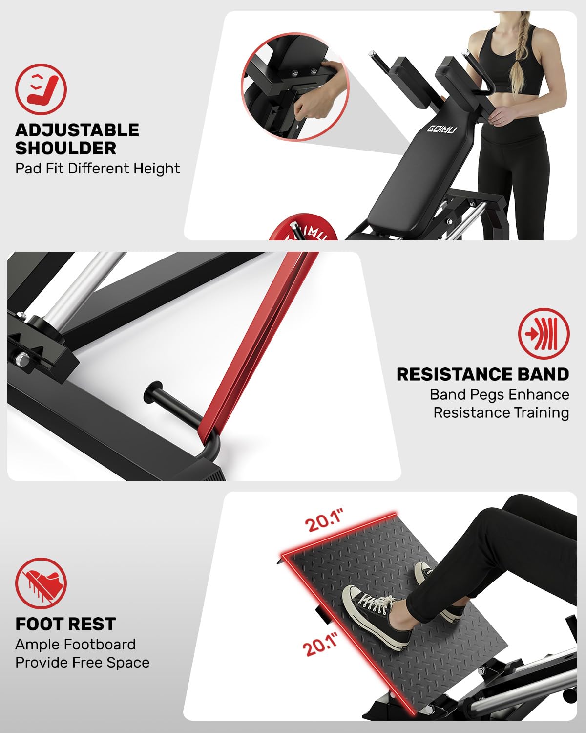 L5 Leg Press Hack Squat Machin - огляд і ціна Home Gym With Leg Press