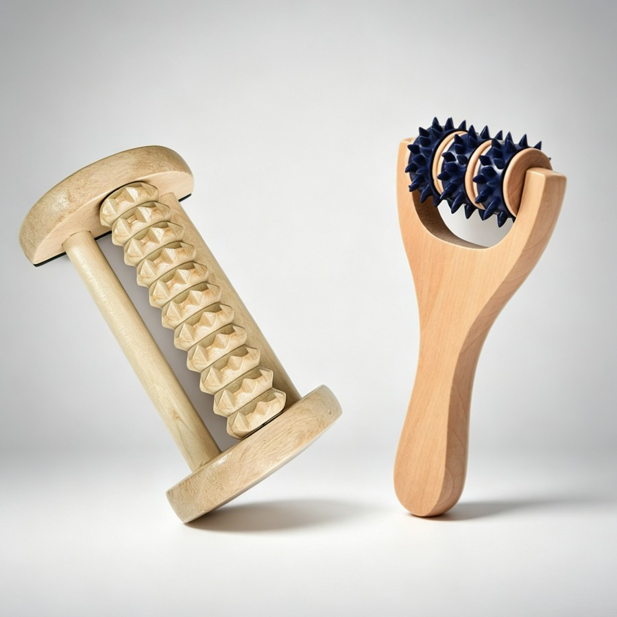 2Pcs Wooden Massage Roller Set - огляд і ціна Home Gym Essentials