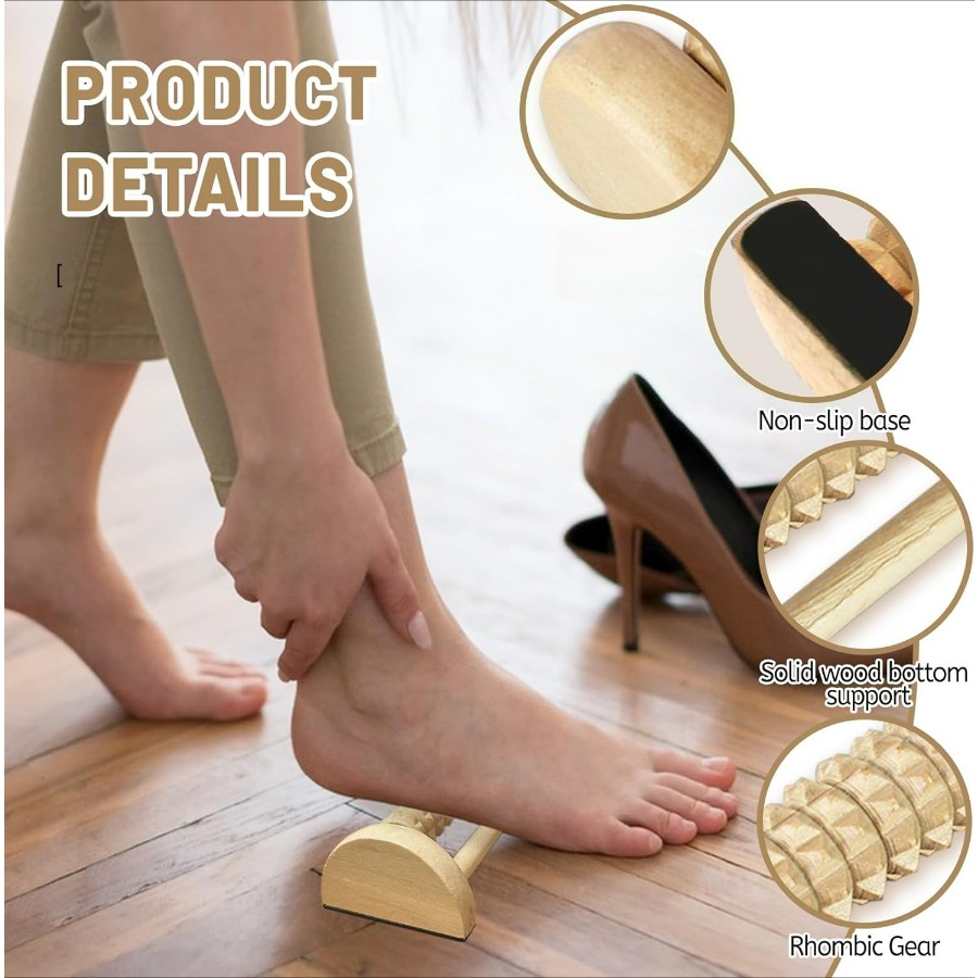 2Pcs Wooden Massage Roller Set - огляд і ціна Home Gym Essentials