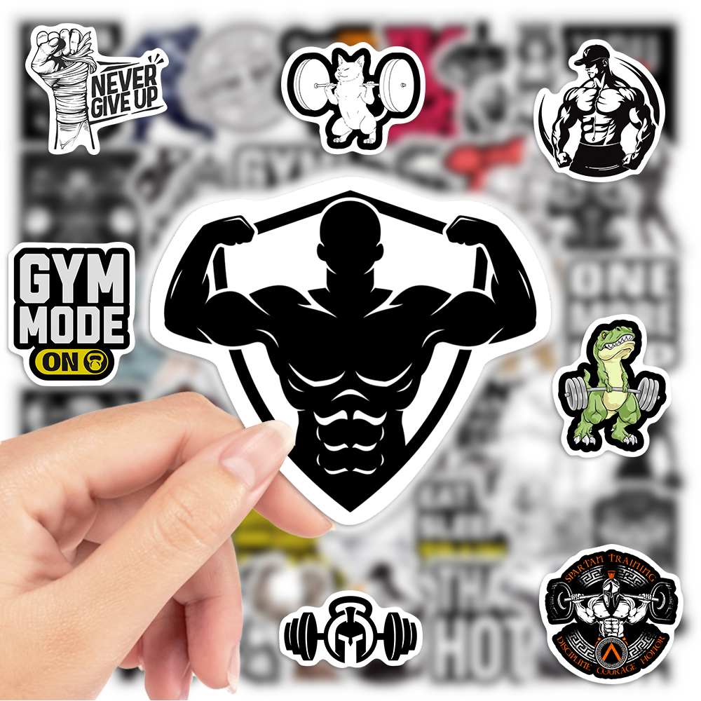 Fitness GYM Stickers Vinyl Wat - огляд і ціна Home Gym Aesthetic