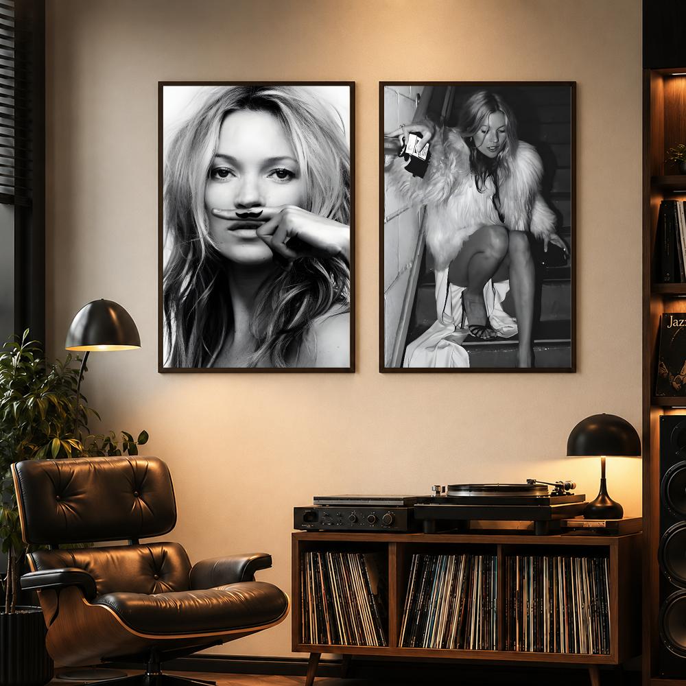Celebrity K-Kate Moss Poster H - огляд і ціна Home Gym Aesthetic