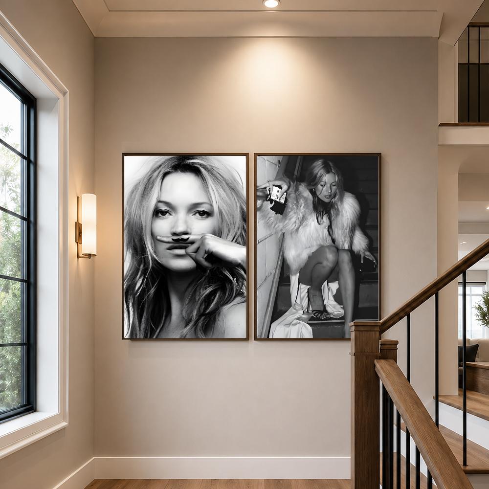Celebrity K-Kate Moss Poster H - огляд і ціна Home Gym Aesthetic