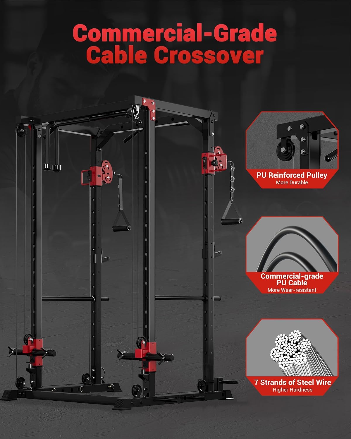 Multi-Functional Power Rack fo - огляд і ціна Home Gym Rack With Cables