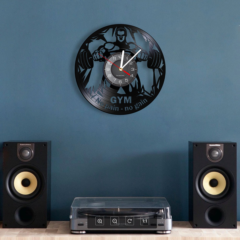 NO PAIN NO GAIN GYM Wall Clock - огляд і ціна Home Gym Aesthetic