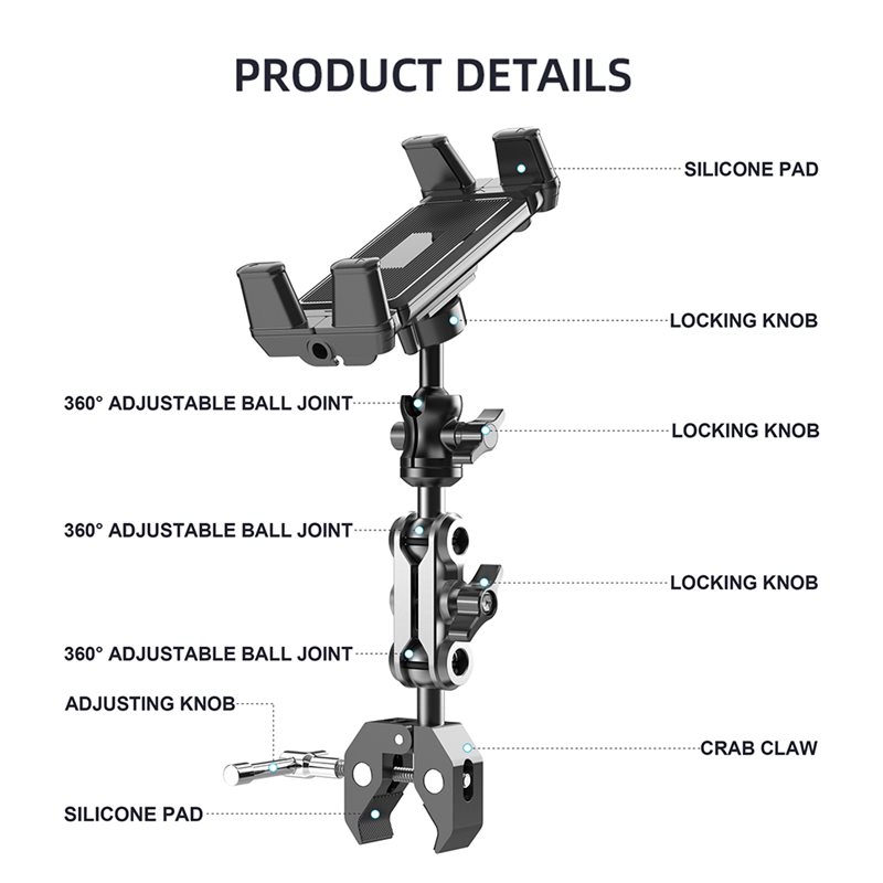 ABSK-Adjustable Phone Stand Fo - огляд і ціна Home Gym Video