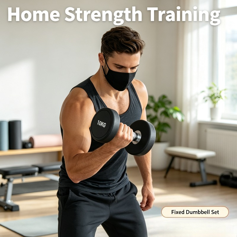 Fixed Dumbbells Set 5kg 10kg 1 - огляд і ціна Home Gym Dumbbell Set