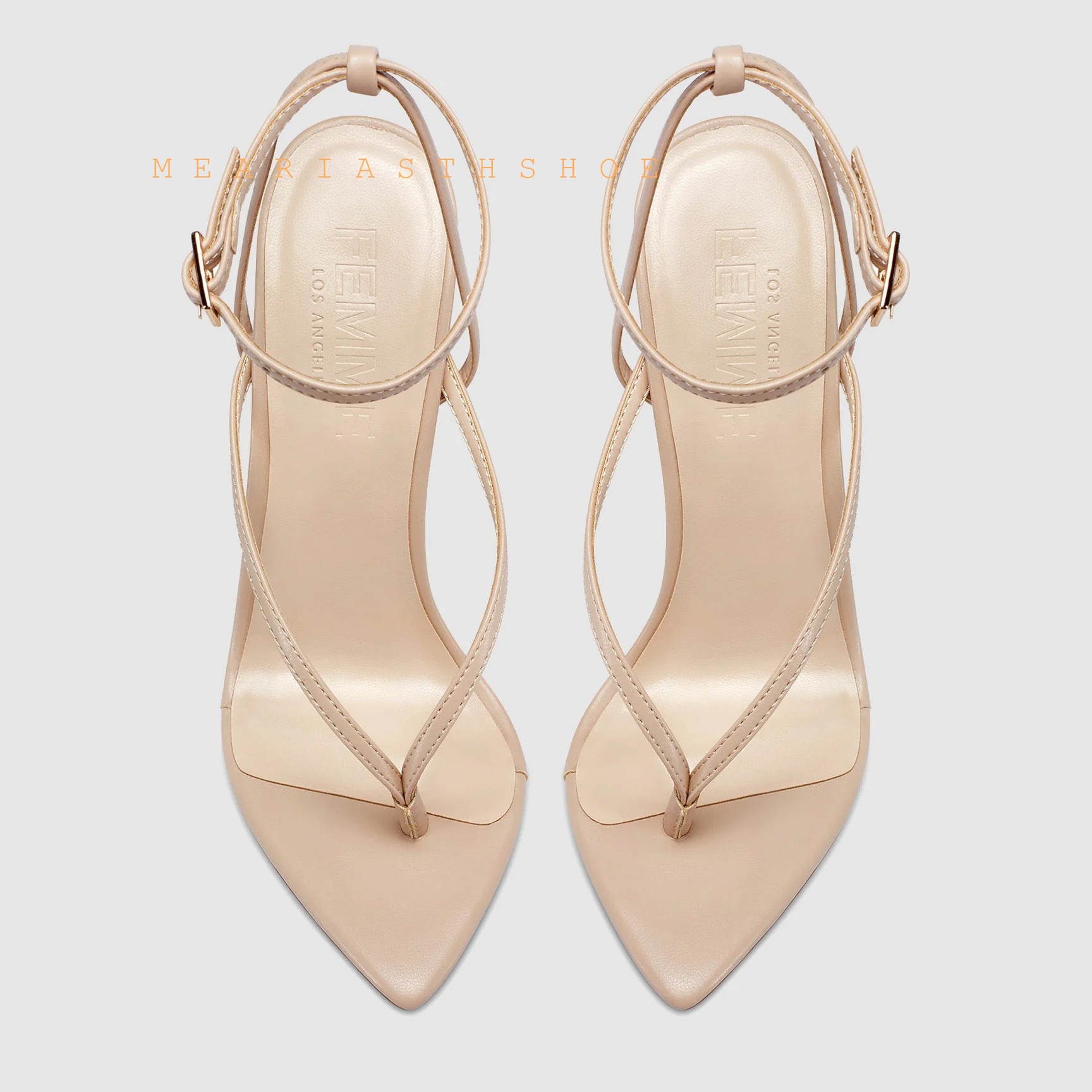 Beige Black Cross Straps Flip- - огляд і ціна Ankle Strap Attachment