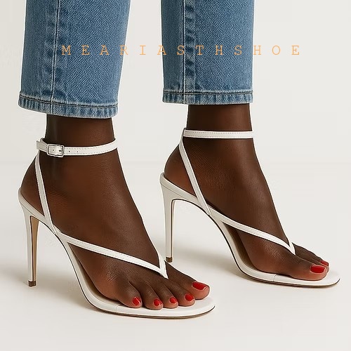 Beige Black Cross Straps Flip- - огляд і ціна Ankle Strap Attachment