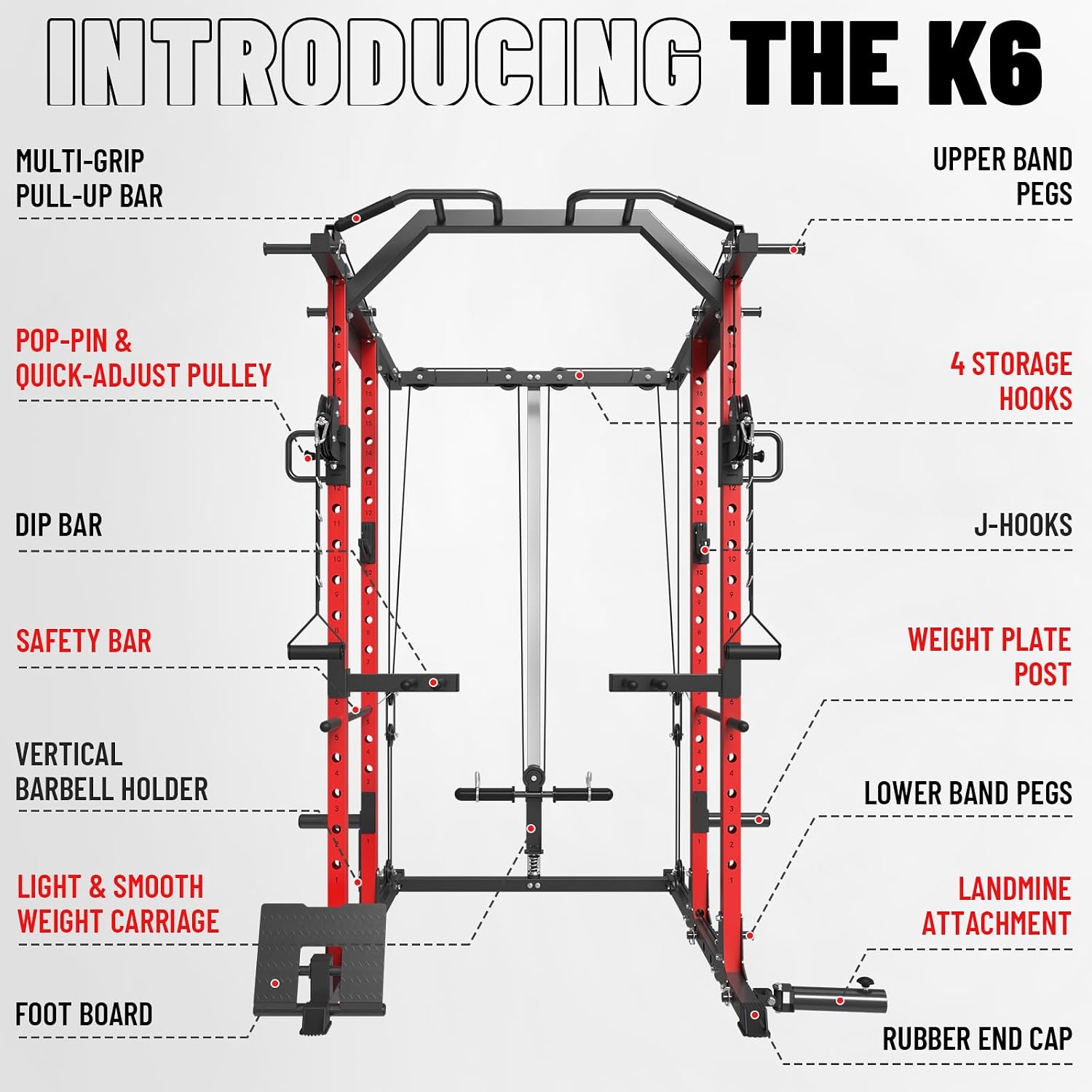 Power Cage with Cable Crossove - огляд і ціна Home Gym Rack With Cables