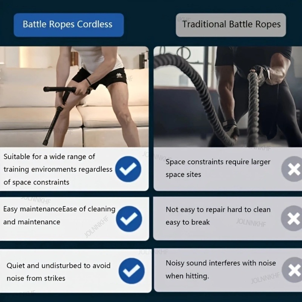 Heavy Duty Weighted Wireless B - огляд і ціна Battle Rope Heavy